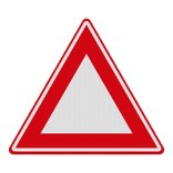 Verkeersbord driehoek zonder opdruk/interieur - reflecterend