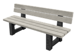Banc public avec dossier - Bicolore - Modèle London