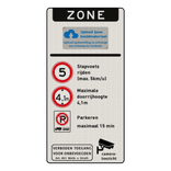 Verkeersbord zone verzorgingsplaats verkeersregels vrachtverkeer - reflecterend