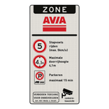 Verkeersbord zone verzorgingsplaats verkeersregels vrachtverkeer - reflecterend