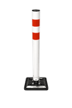 Poteau flexible KickBack blanc/rouge Ø60 mm