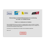 Alupanel bordpaneel - met eigen ontwerp / logo reflecterend