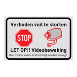 Verboden vuil te storten + camerabewaking