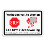 Verboden vuil te storten + camerabewaking