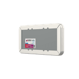 Tekstbord 2:1 met klassiek kader met onderregel wit/zwart - reflecterend