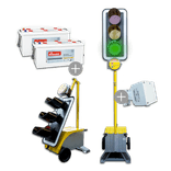 Nissen LZA500 LED mobiele verkeerslichten met radiokoppeling en radarsensor – set van 2 stuks