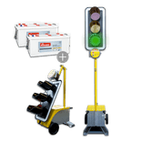 Nissen LZA500 LED mobiele verkeerslichten met radiokoppeling – set van 2 stuks