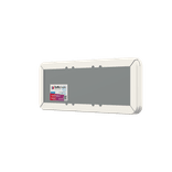 Verkeersbord met eigen tekst wit/zwart - reflecterend