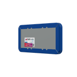 Tekstbord 2:1 met klassiek kader blauw/wit - reflecterend