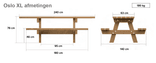 Picknicktafel - Type Oslo - Classic - Bicolor
