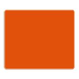 Panneau vierge orange - 1300x1100mm