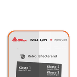 Basisbord SB250 oranje - reflecterend 1100x1300mm