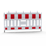 Absperrschrankengitter EURO2 Typ NOX Light, aus Kunststoff 200cm - retroreflektierend