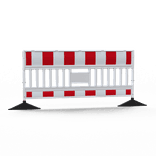 Absperrschrankengitter EURO3 Ultra mit Füßen drehbar - reflektierend