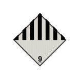 Pictogram ADR 9 - Diverse gevaarlijke stoffen- reflecterend