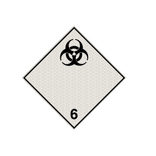 Pictogram ADR 6.2 - Besmettelijke stoffen - reflecterend