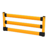 Aanrijdbeveiliging flexibel TS-FLEX-LOW met onderrijbeveiliging - 2642x1170x205mm (getest tot 7000 joule)