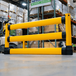 Aanrijdbeveiliging flexibel TS-FLEX-LOW met onderrijbeveiliging - 2642x1170x205mm (getest tot 7000 joule)