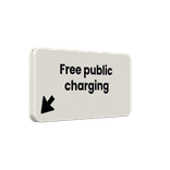 Onderbord - Free public charging + OB504l