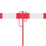 Paaltjes voor lint, gaas of ketting - 1200xØ14mm rood gelakt staal