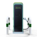 Beschermbeugel staal wit/groen Ø76x750x1150mm met grondanker