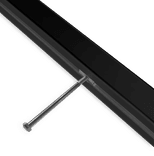 Montageframe TS3 zwart 30x30x1000mm - aluminium staanders - set 2 stuks