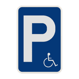 Panneau G2000 - E9a - Stationnement réservé aux véhicules utilisés par des personnes handicapées