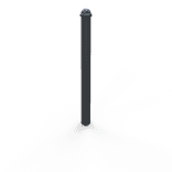 Stilpoller TS-ELITE aus Stahl Ø76mm, anthrazitgrau