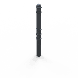 Stilpoller TS-ZENITH aus Stahl Ø76mm, anthrazitgrau