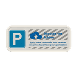 Panneau de Stationnement Personnalisé – 500x200mm avec Votre Design