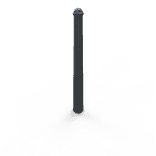 Stilpoller TS-SUMMIT aus Stahl konisch Ø76-102mm, Anthrazitgrau