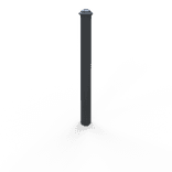 Trottoirpaal TS-NOVA staal Ø82mm antracietgrijs