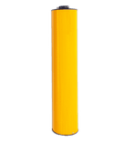 Verkeerszuil BB22 - aluminium geel fluorescerend incl. Ø48/48mm deksels