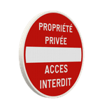 Panneau de signalisation - C1 - Propriété privée - Accès interdit