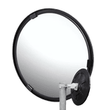 Miroir industriel rond Ø300 mm en acrylique ou polycarbonate avec support Ø48-90 mm