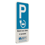 Panneau de stationnement - Borne de rechargement voiture électrique personnalisable