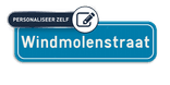 Straatnaambord gepersonaliseerd blauw 700x200