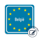 Gepersonaliseerd grensbord Europa SB250