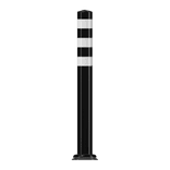 Pole Cone MF amovible avec platine Ø80mm – noir/blanc RA2 – 800mm