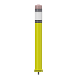 Pole Cone PENCIL Ø80x800mm – jaune/blanc RA2