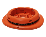 Pole Cone MF amovible avec platine Ø80mm – orange/blanc RA2 – 800mm