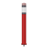 Pole Cone PENCIL Ø80x800mm – rouge/blanc RA2