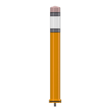 Pole Cone PENCIL Ø80x800mm – orange/blanc RA2