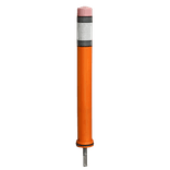 Pole Cone PENCIL Ø80x800mm – orange/blanc RA2