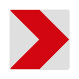 Verkeersbord bochtschild RVV BB12 rechts - reflecterend
