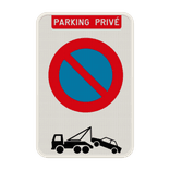 Interdiction de stationnement - Parking privé - E1 - régle de remorquage