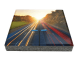 Dalle de signalisation personnalisée avec votre photo - 30 x 30 cm avec bord biseauté