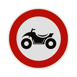 Panneau G2000 - C6 - Accès interdit aux conducteurs de quads