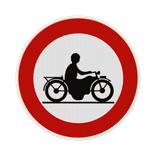 Panneau G2000 - C7 - Accès interdit aux conducteurs de motocyclettes