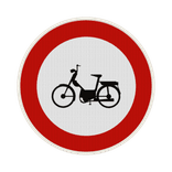 Panneau G2000 - C9 - Accès interdit aux conducteurs de cyclomoteurs